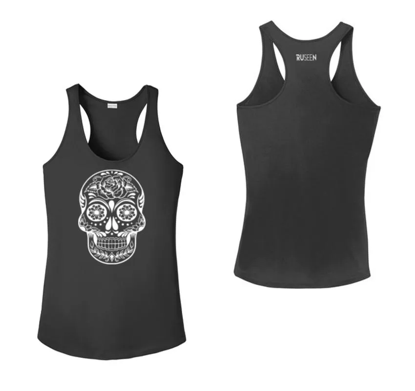 Women's Reflective Tank Top - Calavera