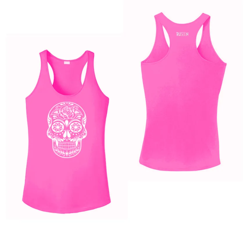 Women's Reflective Tank Top - Calavera