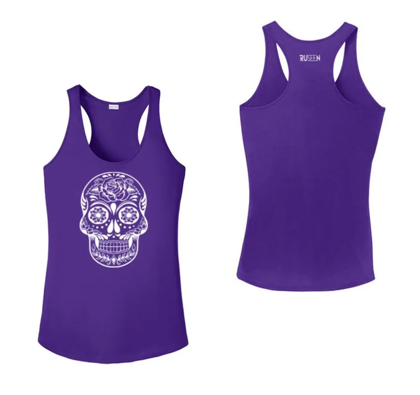 Women's Reflective Tank Top - Calavera
