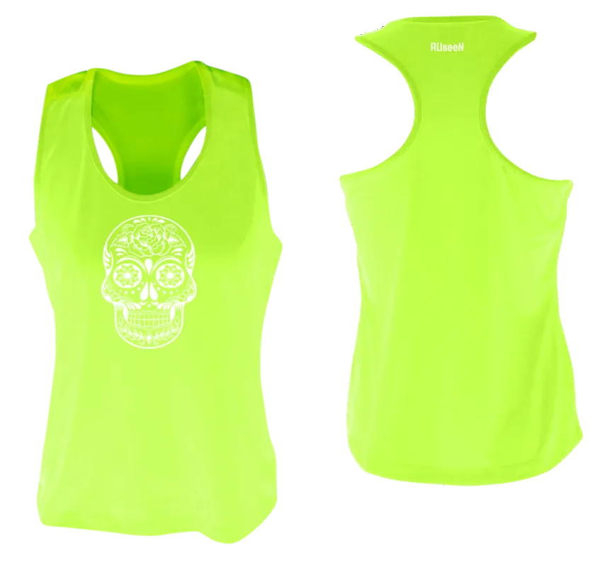 Women's Reflective Tank Top - Calavera