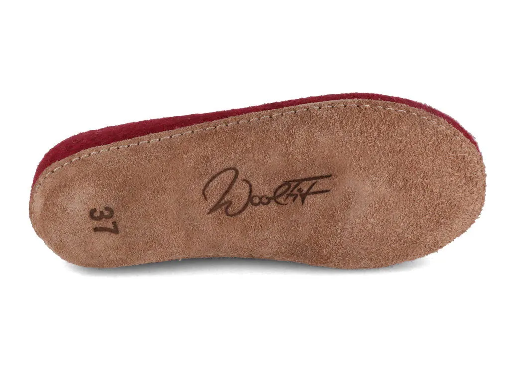 WoolFit® Colorful Felt Slippers with Insoles Classic closed-heel